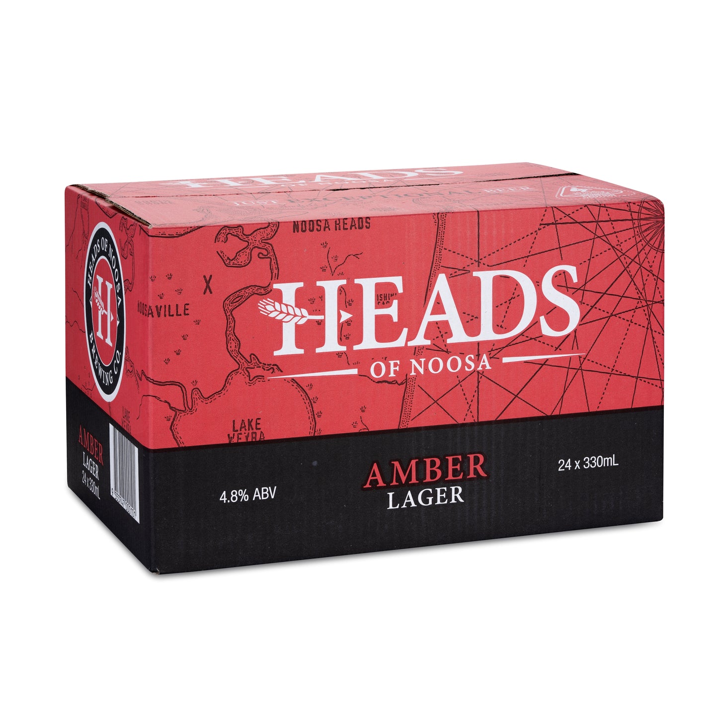 Amber Lager Carton - Heads of Noosa Brewing Co.