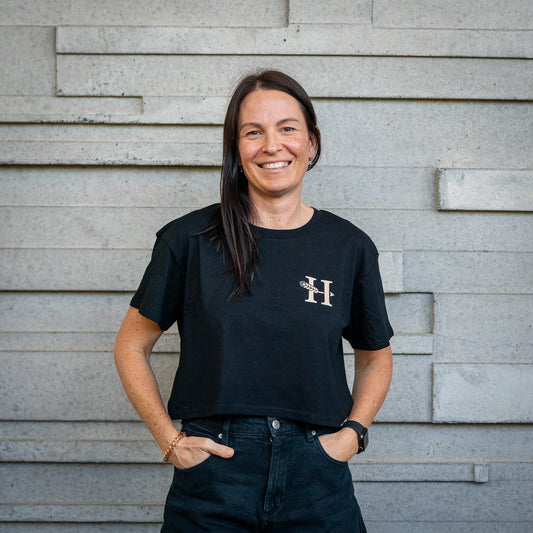 OG Logo Crop Tee | Black & Bone - Heads of Noosa Brewing Co.